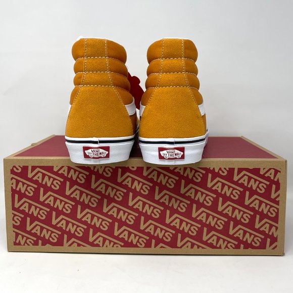 💖MEGA SALE💖Vans Sk8 Hi Man's Skateboarding Orange Suede Canvas VN0A5KRH8ED - Picture 6 of 11
